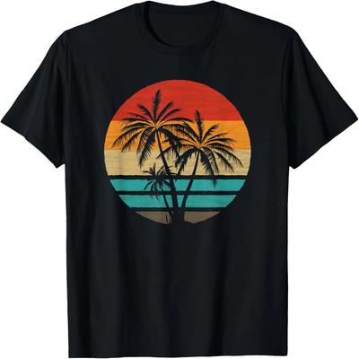 Palm Trees Retro Style Vintage T-Shirt