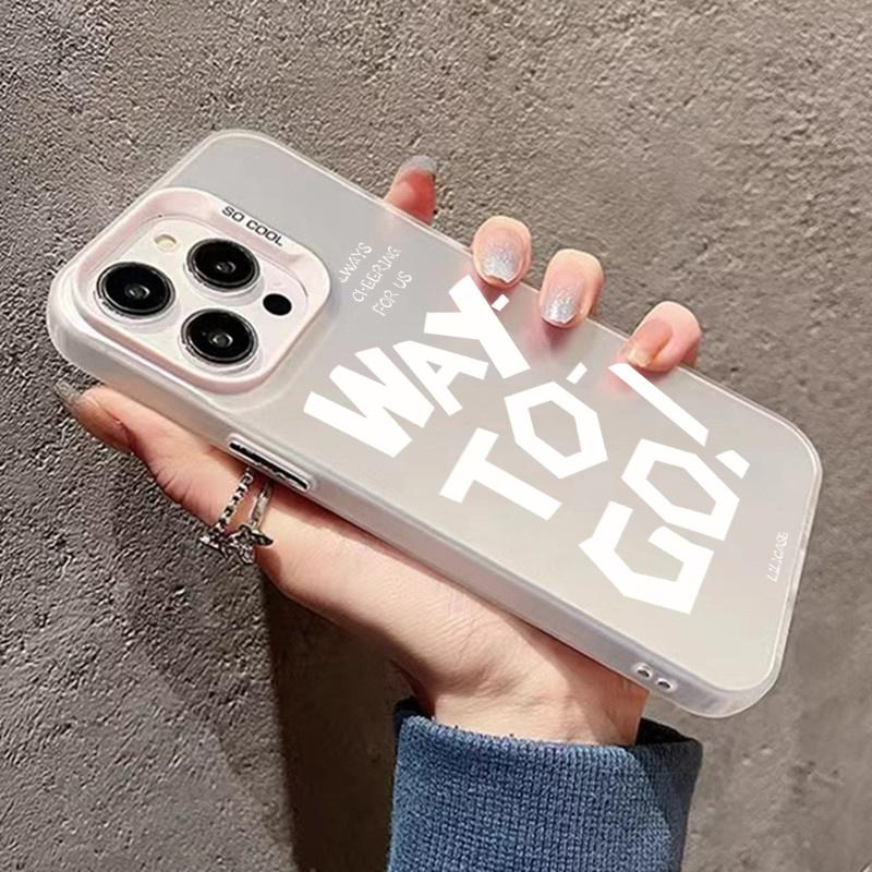 Simple Letters Plating Matte Phone Case for Samsung Galaxy A55 A35 A15 A14 A32 A52S A54 S24 Ultra S21 S23 S22 Plus FE Hard Cover