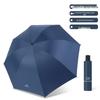 Popular 60-Rib Extra-Large Fully Automatic Black Dual-Use Umbrella for Students & Adults - Custom Logo Option Available