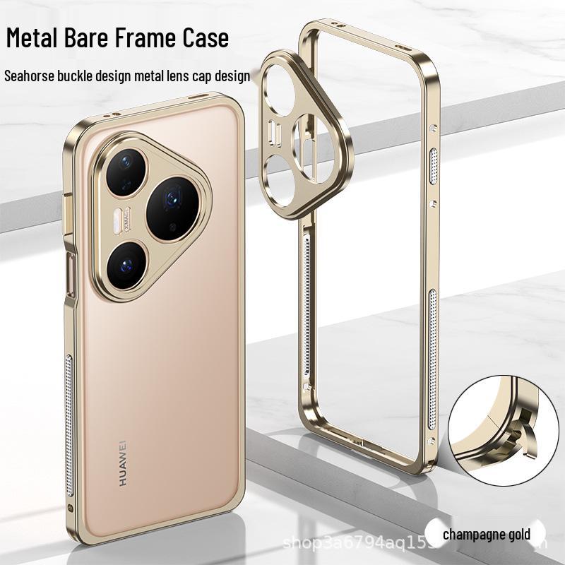Huawei Pura80/Pura80+/Pura80Ultra Seahorse Buckle Metal Frame Case Pura80 Frame + Lens