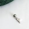 DIY Sliding Chain Alphabet Number Pendant Necklace Personalized Jewelry