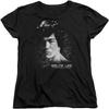 Unisex T-shirt Bruce Lee Womens T-Shirt Serious Portrait Black Tee