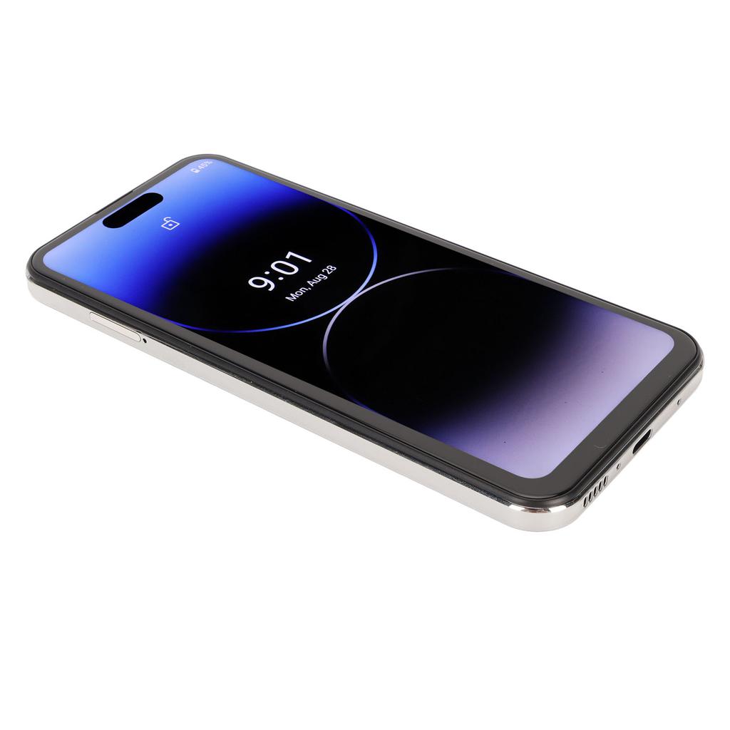 Unlocked Cell Phone 4G 6.7 Inch HD Capsule Screen 8GB RAM 256GB ROM 16MP Front 32MP Rear Camera Face Recognition