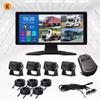 10,36 inci 4 canale 4 canale radar unghi mort BSD alarmă camion autobuz mașină DVR recorder monitor cu 4 bucăți AHD 1080P cameră IR