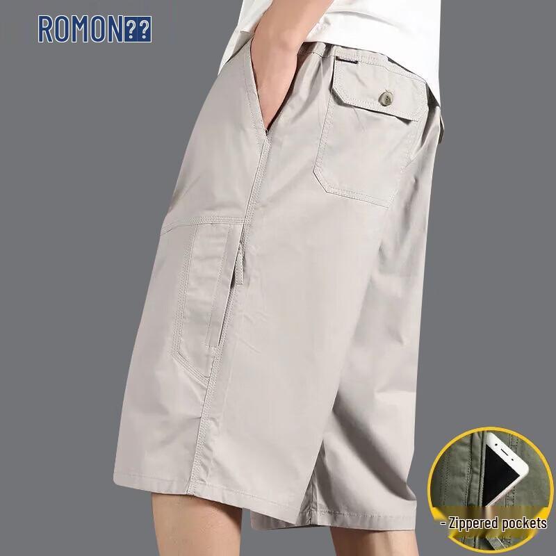 ROMON Men s Loose Fit Summer Cargo Beach Shorts 3XL