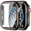 2in1 Case + Tempered Glass for Apple Watch 4/5/6/SE 40mm, Black / Gold