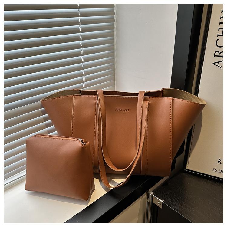 

Вместительная складная сумка-тоут в повседневном стиле, новая ретро-сумка для мамы и ребенка, одноплечевая, портативная, подмышечная сумка для женщин коричневый