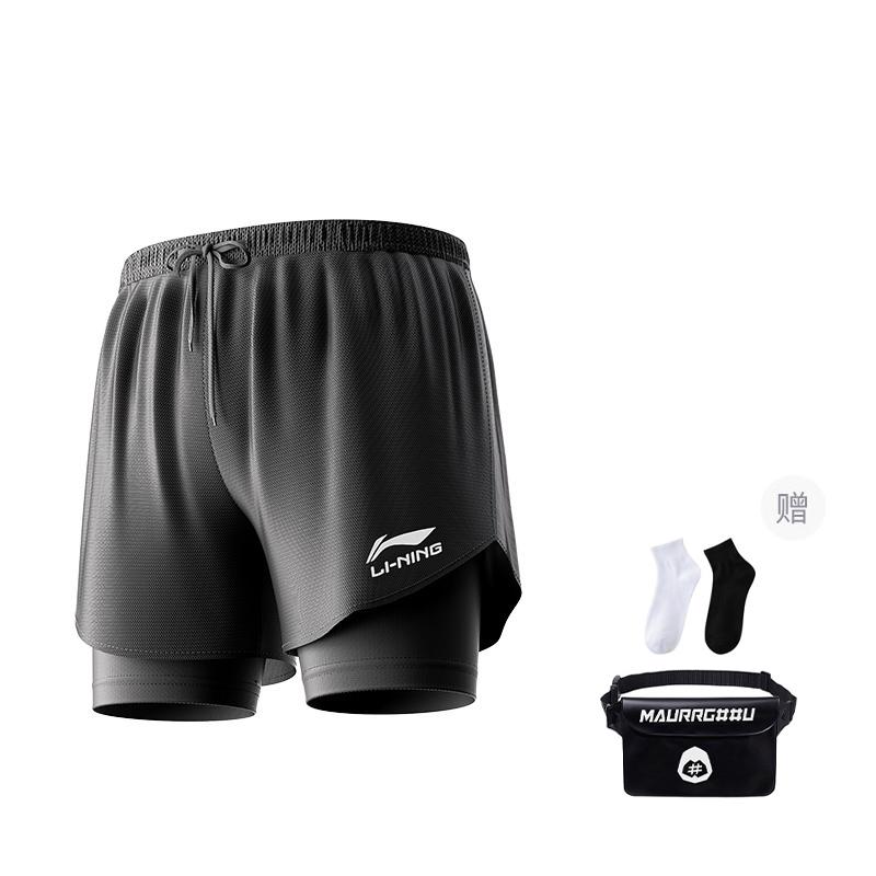 Li Ning Sports Shorts Men's Black AAPR607-1