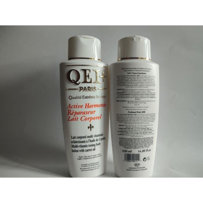 Lait corporel - QEI+ - Active Harmonie - 500ml - Très concentré - Pour tous types de peau