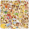 50 Waterproof Cartoon Lizard Stickers: Doodle Scrapbook & Phone Case Decor