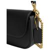 Coach Brook Flap 24 Metal Logo Detachable Shoulder Strap Leather Shoulder Bag Medium Women Shoulder Bag Black CAN90-B4BK