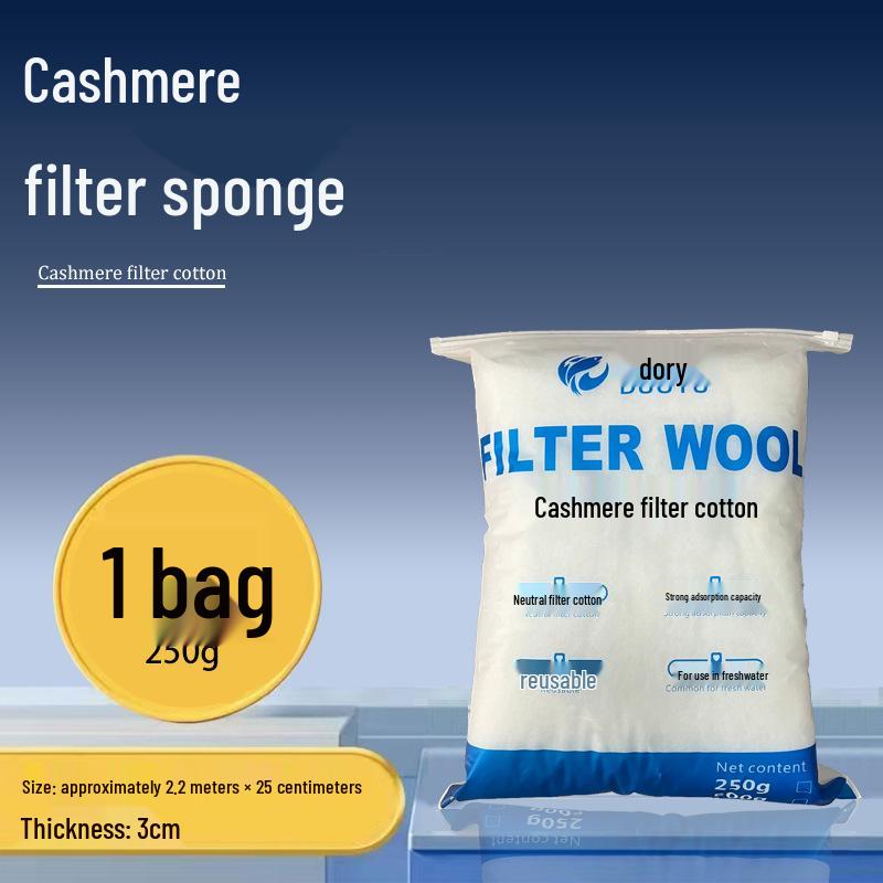Aquariumfilter: Handgerissene Kaschmir-Baumwolle – Hochtransparenter Wasserreinigungsschwamm