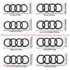QR3 Automobile ABS four-ring badge replacement for M3 four-ring auto parts/multiple sizes available.