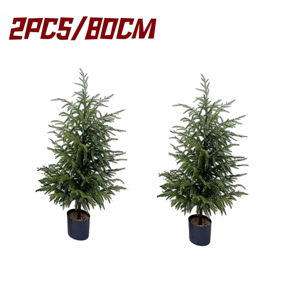 80CM/120CM Norfolk Pine Christmas Tree Front Door Christmas Tree Decoration Artificial Christmas Tree Christmas Decoration