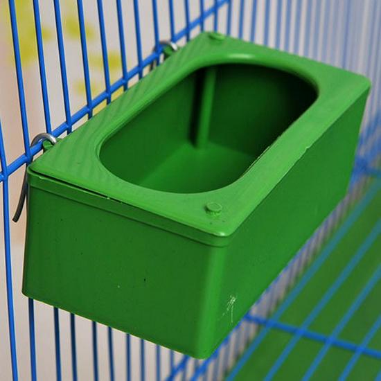 Bird Food and Water Box: Anti-Spill Hanging Trough for Parrots and Pigeons