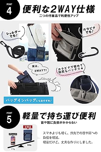 [comfox] Passport Case, Security Pouch, Neck Strap, Skimming Prevention, Card Case