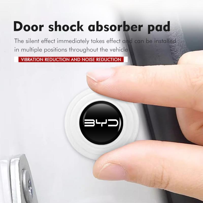 4/8/12pcs Car Silicone Anti-collision Door Shock Absorber Spacer For BYD Tang MAX DMI Qin EV600 Han EV Yuan Song PLUS Pro