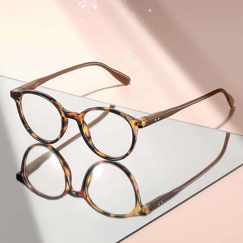 

Ретро маленькие круглые очки для чтения, классические легкие и высокочеткие очки для чтения для людей среднего и пожилого возраста 4 леопардовый