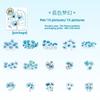 15pcs Flower Sticker Decorative Scrapbooking Junk Journaling DIY Card Making Scrapbook Materials Craft Daily Planner