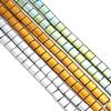 70-380pcs/Strand Two Holes Flat Square Hematite Beads Natural Stone Beads Spacer Loose Beads For Jewelry Making DIY Bracelet