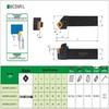 45° CNC Turning Tool Holder MCSNR2020K12 with 80° Insert for Outer Diameter and Face Turning.