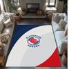 Blackburn Rovers Football Print Crystal Velvet Rug, Comfortable Water Absorbent Non Slip Indoor Floor Carpet