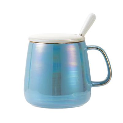 Colored Pearl Glaze Ceramic Mug Coffee Cups and Mugs Cup of Coffee Mug With Lid Drinkware Beautiful Tea Mugs Original Beer Funny
