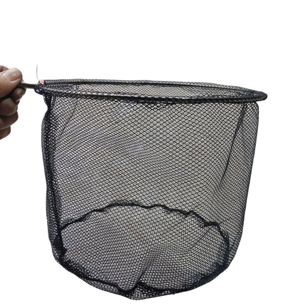 8mm Solid Stainless Steel Fishing Net Head - Sturdy, Durable, Deepened Dense Net for Small Fish and Shrimp