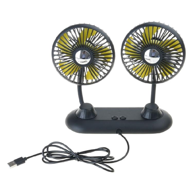 Adjustable Car Auto Air Cooling Dual for Head Fan Summer Low Noise Car Auto Cool