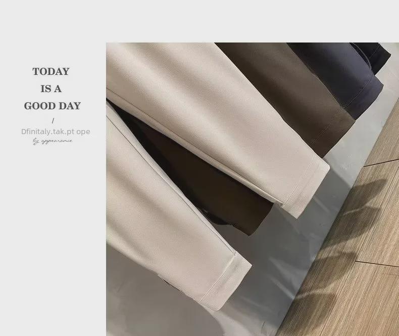 Trendige, kurze Haremshose im koreanischen Stil für Herren – vielseitiger, drapierter Anzug für Frühling und Sommer