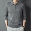 Men's Luxury Wool Sweater - Autumn/Winter Warm Casual Knit Shirt with Velvet Collar