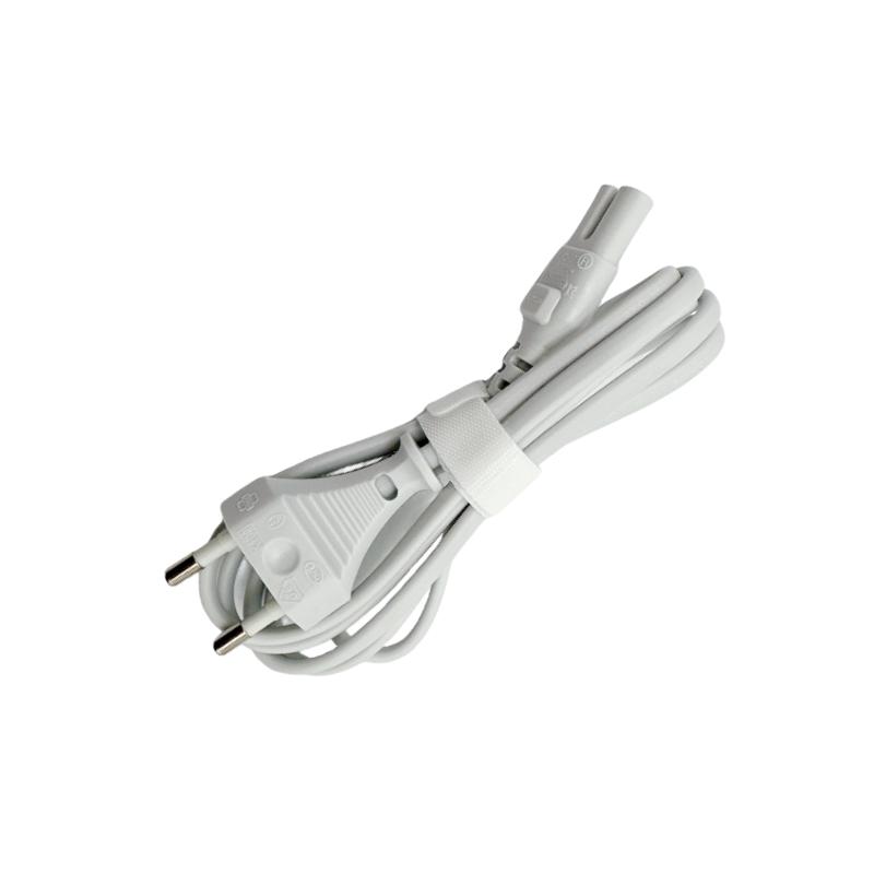 

Кабель питания от сети AC с вилкой EU для робота-пылесоса Xiaomi 1C/2C/2, Roborock, очистителя воздуха 2S&3, электрического вентилятора 1,2 м, 2 контакта белый