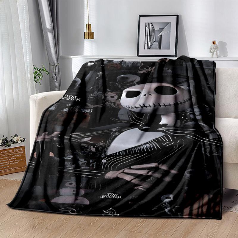 1pc Nightmare Before Christmas Soft Throw Blanket Flannel All Season Light Weight Living Room/Bedroom Warm Blanket. M7290155