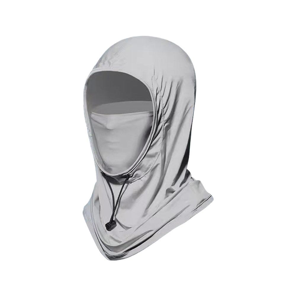

Unisex Anti-UV Ice Silk Sun Hat Adjustable Breathable Sunscreen Hat Quick Drying with Shawl Sunshade Cap Summer светло-серый