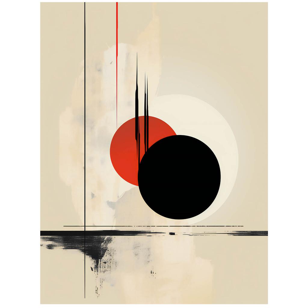 Kontrastowe Koła Kontrastowe Koła, 40X50 Cm, Bez Ramy, Papier Matowy 230 Gsm