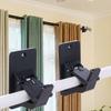 2Pcs Heavy-duty Curtain Rod Holders Wall-mounted Curtain Rod Support Wall Rod Bracket  Window Tools