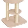Sturdy Cat Tree with 5 Levels, Kennel, Playhouse, and Sisal Rope, Beige, Max 30kg