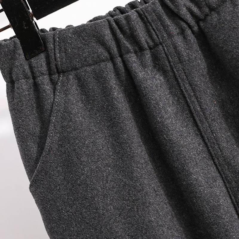 Hosen für Damen Elastische Hohe Taille Lange Hosen Übergröße Verdickt Dehnbar Vielseitig Lässig Weitbeinige Hosen