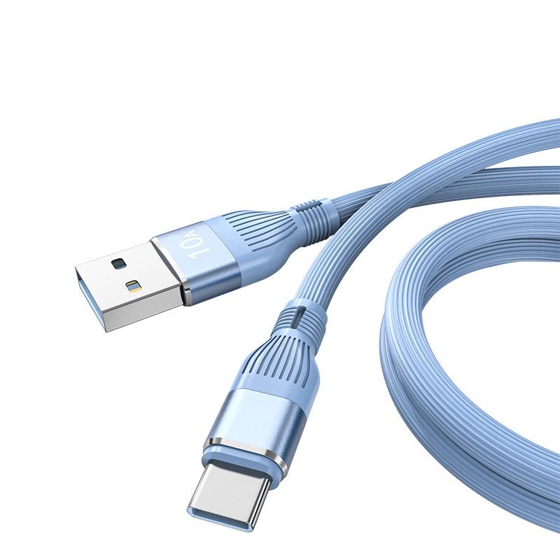 120W Silicone Type-C Super Fast Charging Cable for Huawei, Vivo, Honor 10A with Flash Charging