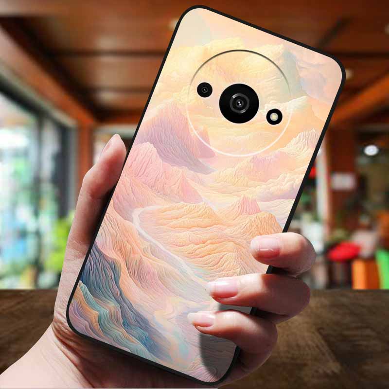 Für Xiaomi Redmi A3 Hülle Niedliche Cartoon Anti-Klopfen Silikon Weiche TPU Rückseite für Redmi A3 pro 4G Handyhülle A 3 RedmiA3 Funda
