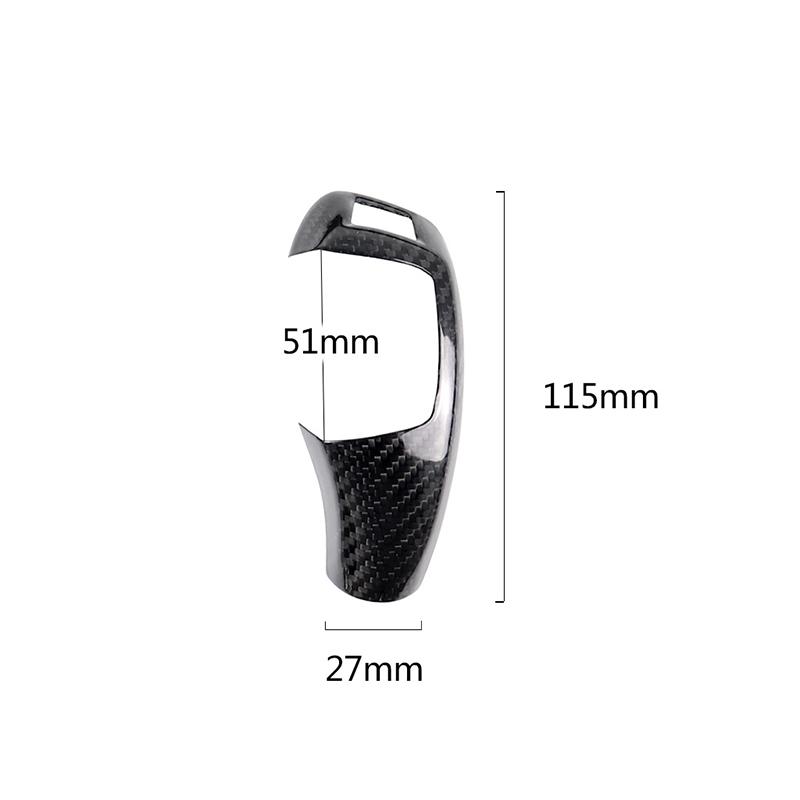 Carbon Fiber Gear Shift Knob Cover Cap For BMW 1 2 3 4 5 6 Series X3 X4 X5 X6 F20 F22 F30 F34 F36 F10 F11 F06 F25 F26 F15 F16