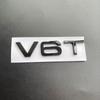 3D ABS V6T V8T Logo Car Rear Boot Trunk Side Fender Car Emblem Badge Sticker Decals For S A4L A5 A6L A7 S4 S5 Car Accessories