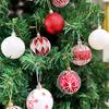 24Pcs/Box Plastic Christmas Colored Balls Electroplated Christmas Tree Hanging Pendant  for Home