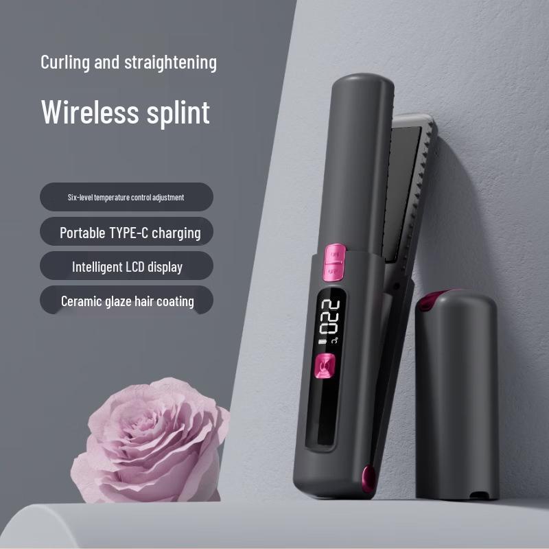 OLOEY Negative Ion Portable Hair Straightener Brush