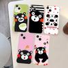 Anime K-KumamonS Phone Case For iPhone 17 16 15 14 Plus 13 12 11 Pro Max Transparent Shockproof Cover