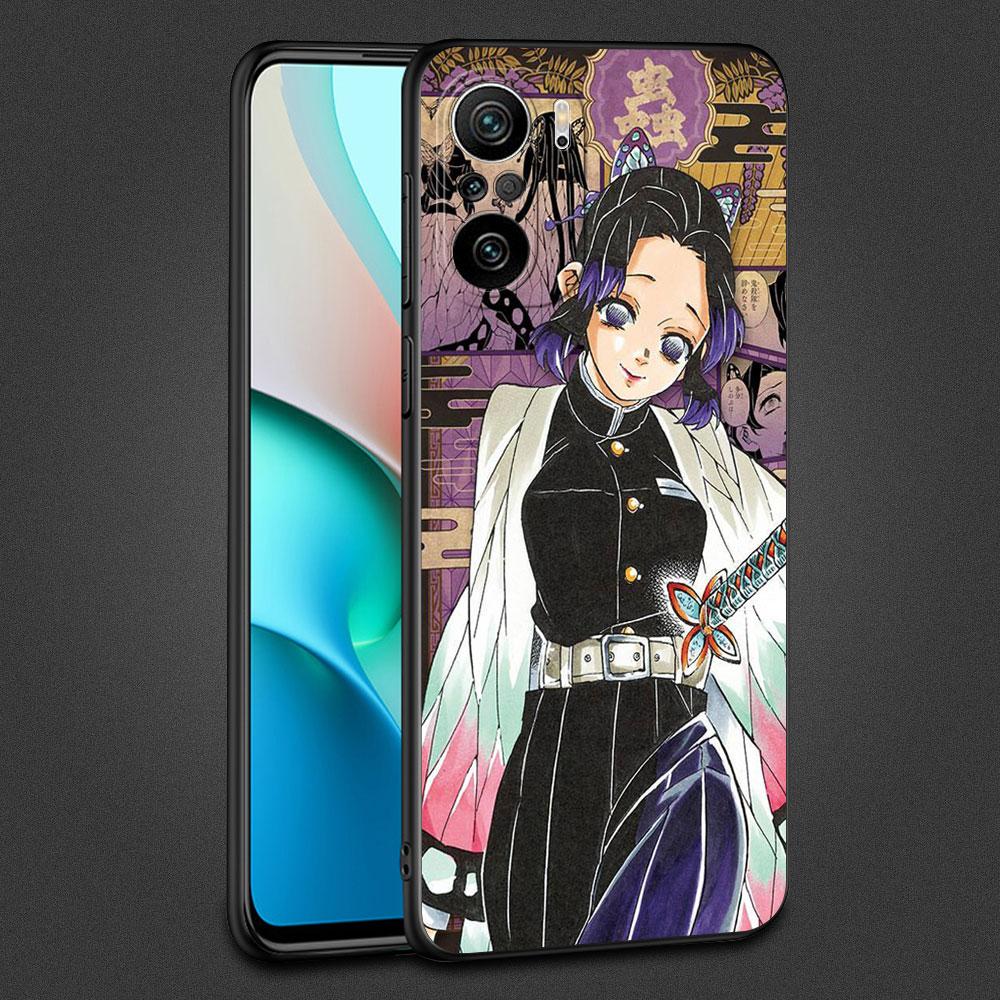 Fall für Xiaomi Redmi Hinweis 11 10 9 8 Pro 12 10C 9S 10S 11S 9A 9T 9C 10A 7 K40 8T Silikon Telefon Abdeckung Dämon Slayer Kunst Fundas