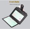 Baellerry Men's Korean Style Slim Card Holder: Multi-Card Slot, Driver's License Coin Purse with Simple Zipper Buckle