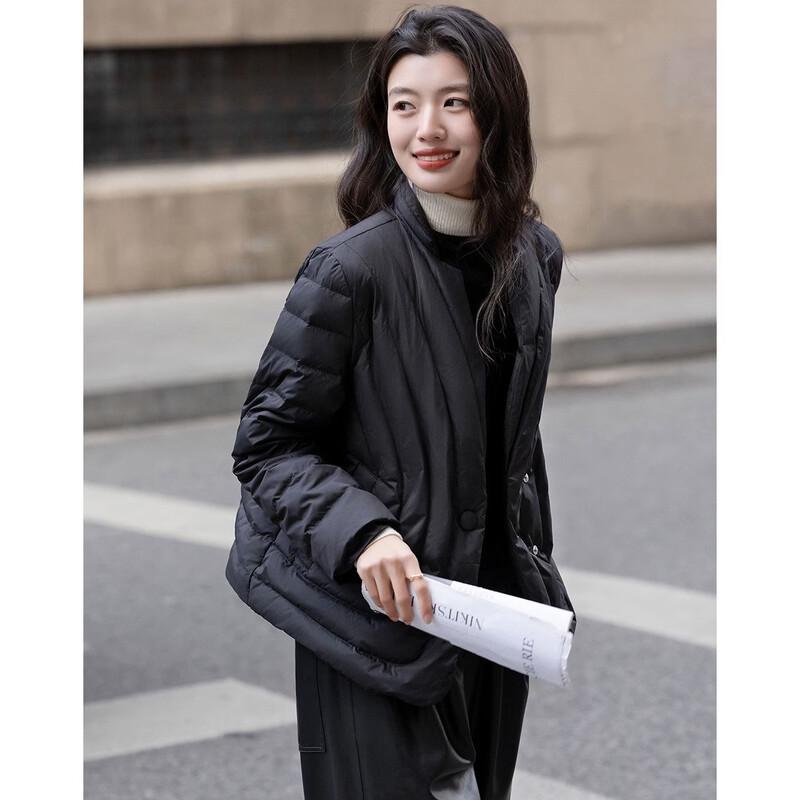 Demana Women's 95% Goose Down New Chinese Style Blazer Jacket