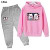 Children's fleece suit hooded children's clothing hip-hop casual spring and autumn suit