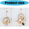 Natural Wooden Parrots Toy With Chewable Wooden Blocks For Small Birds Teeth Grinding And Playtimes Activity